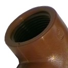 Gomito a 90° ff in pp marrone Idrobric SACRAC04FFGM