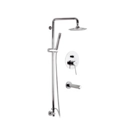 Set doccia con colonna doccia deluxe - serie minimal Remer N09S11