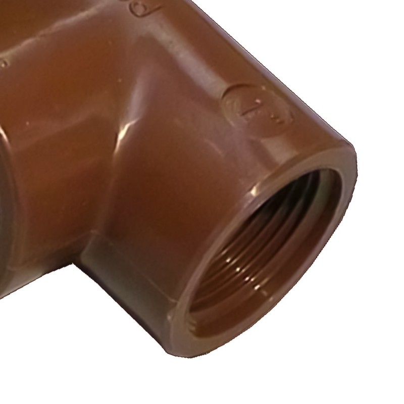 Raccordo "t" fff in pp marrone Idrobric SACRAC04TFTE
