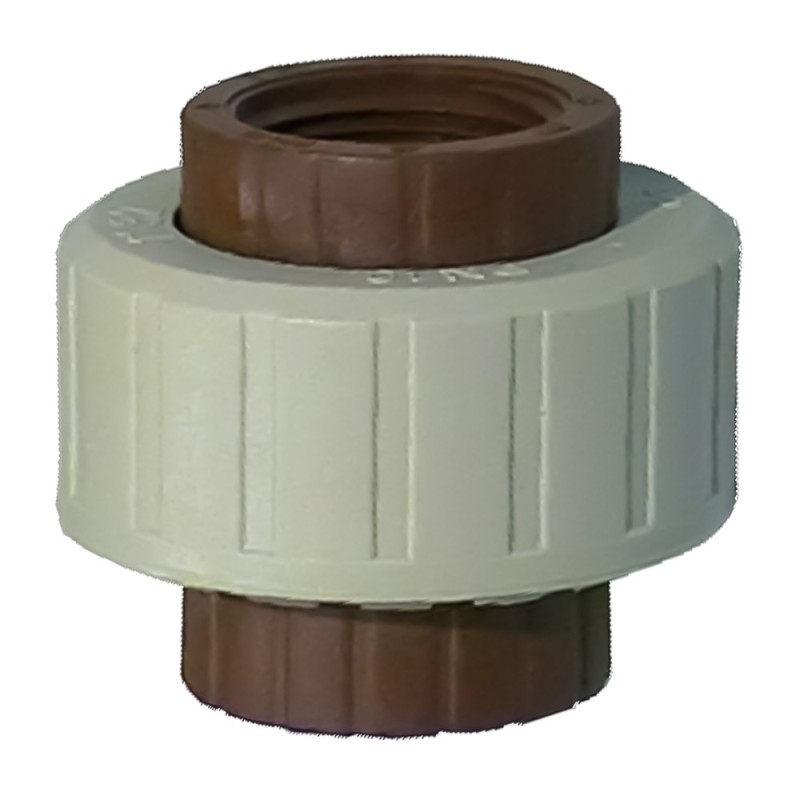 Bocchettone ff in pp marrone Idrobric SACRAC042XBO