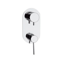 Rubinetto doccia con deviatore a 5 posizioni su piastra unica - serie minimal Remer N95