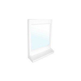 Specchio rettangolare con mensola dimensioni cm L. 37 x H. 50 modello athena DH 120-361