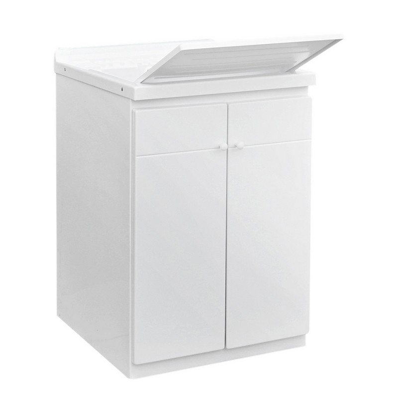 Lavatoio con mobile in abs e con tavola in polipropilene 60x50 doppia anta Dh 140-100-6050 Lavatoio con mobile in abs e con tavola in polipropilene 60x50 doppia anta Dh 140-100-6050