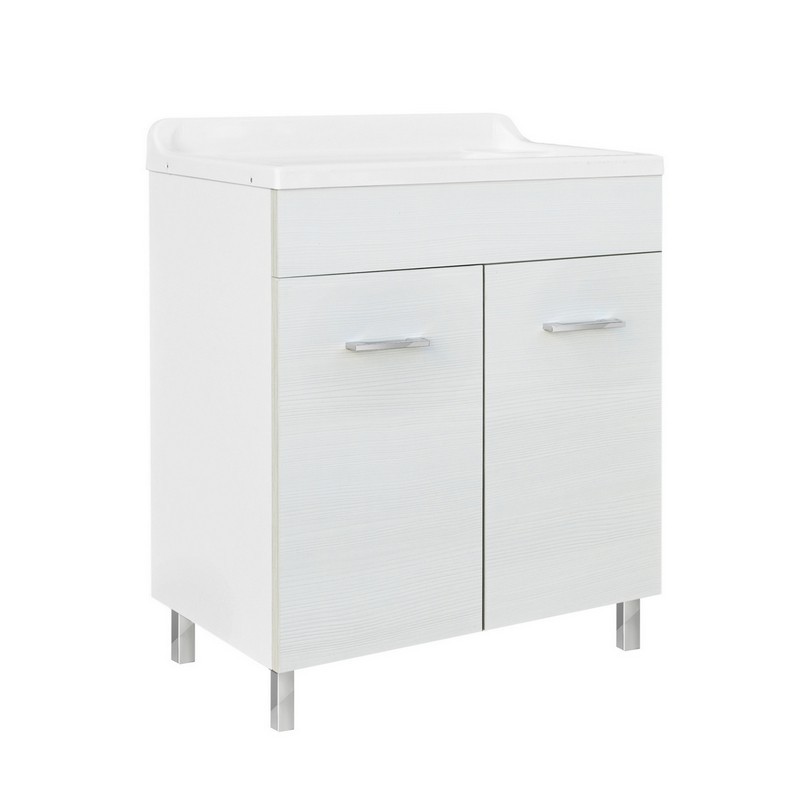 Lavatoio 70x40 con mobile in legno e vasca con strizzatoio DH 140-1011-4070