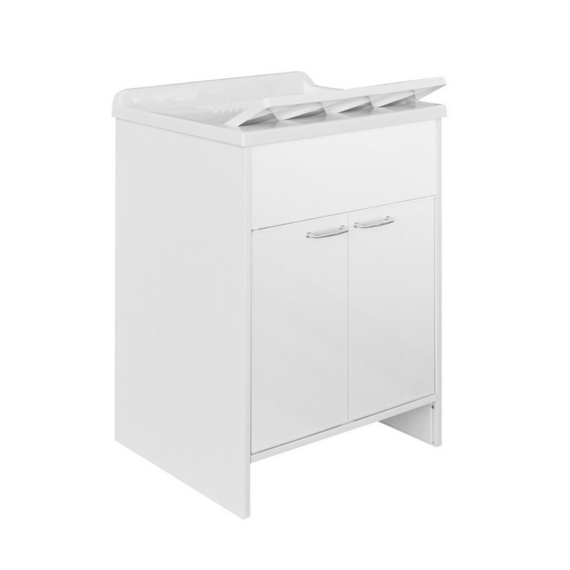 Lavatoio 60 x 60 cm con mobile in pvc con tavola Dh 140-200-60 Lavatoio 60 x 60 cm con mobile in pvc con tavola Dh 140-200-60