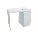 Lavatoio con coprilavatrice vasca in resina 60x108 destro DH 140-205-DX