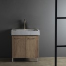 Mobile lavatoio con lavabo in ceramica 2 ante 75x50 olmo Xilon 140-XMN02-LM7550