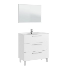 Mobile bagno athena/albert 3 cassetti bianco lucido 80x86 DH 142-FAT20-BD080