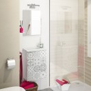 Mobile bagno 40 cm sospeso serie compact/cody bianco laccato DH 142-FCO20-BL040