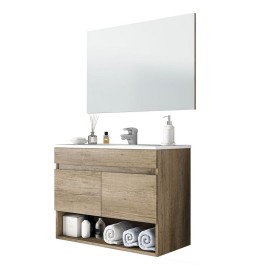 Mobile bagno sospeso 64 x 80 x 45 cotton/clint finitura nordik DH 142-FCT20-NK080