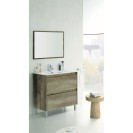 Mobile bagno 80x80x45 dakota/drake 2 cassetti color nordik (da montare) DH 142-FDK20-NK080