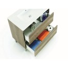 Mobile bagno 80x80x45 dakota/drake 2 cassetti color nordik (da montare) DH 142-FDK20-NK080