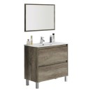 Mobile bagno 80x80x45 dakota/drake 2 cassetti color nordik (da montare) DH 142-FDK20-NK080
