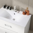 Mobile bagno sospeso fantasy con lavabo e specchio cm.75 DH 142-PF20075-BM
