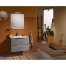 Mobile bagno sospeso fantasy 75 cm grigio matrix con lavabo e specchio DH 142-PF20075-GM
