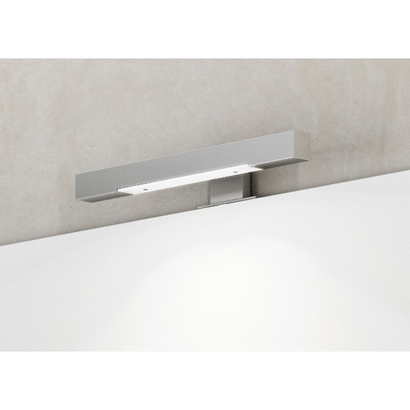 Mobile bagno sospeso perseo larice bianco con lavabo e specchio 90 cm DH 142-PP20090-LB