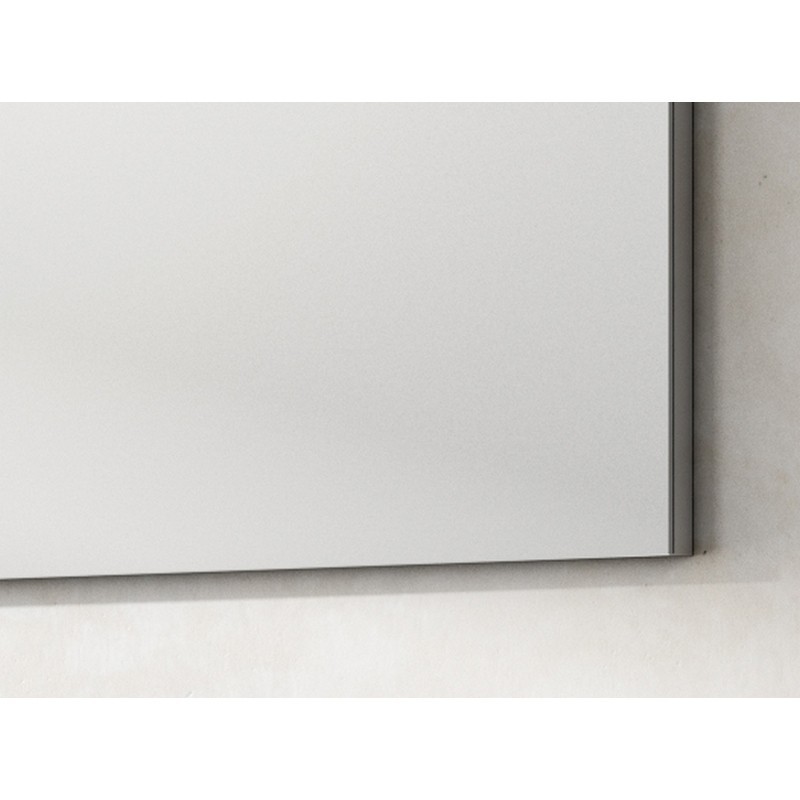 Mobile bagno sospeso perseo larice bianco con lavabo e specchio 90 cm DH 142-PP20090-LB