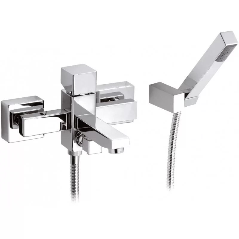 Rubinetto vasca esterno, con doccia duplex - serie sq3 Remer S023 Rubinetto vasca esterno, con doccia duplex - serie sq3 Remer S023