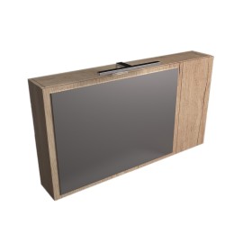 Specchio contenitore orizzontale finitura legno Xilon 145-205-LE