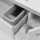 Mobile bagno sospeso serie betty con lavabo e specchio 90 cm larice bianco DH 142-PB20090-LB