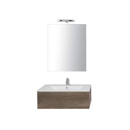 Composizione bagno sospesa da 70 cm serie unika olmo naturale DH 142-LUK20070-NA