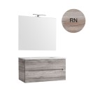 Composizione bagno sopesa linea talia 90 cm rovere nodi DH 142-DMA90-RN