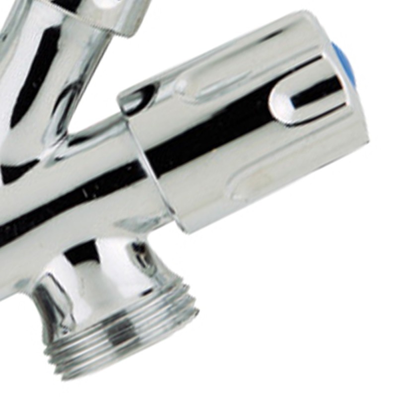 Rubinetto cromato sottolavabo 1/2" - 3/8" - 3/4" dado conico alto Idrobric BLIRUB0018SL