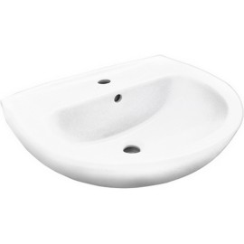 Lavabo sospeso felce in ceramica largo 60 cm LINPH 180-F100-M60