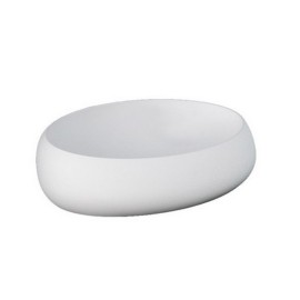 Lavabo da appoggio cloud ovale bianco alpino Rak Ceramics 182-P112-BA58