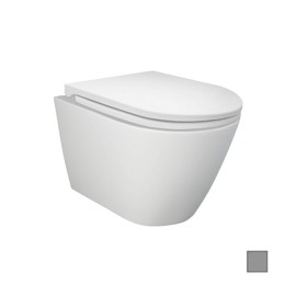 Vaso sospeso feeling rimless grigio opaco Rak Ceramics 182-F411-GM