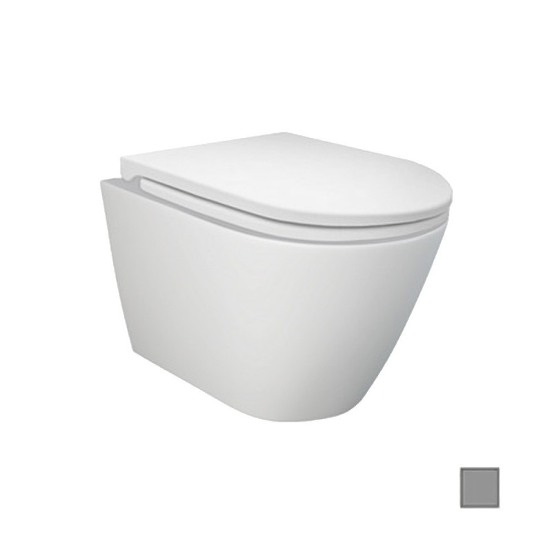 Vaso sospeso feeling rimless grigio opaco Rak Ceramics 182-F411-GM Vaso sospeso feeling rimless grigio opaco Rak Ceramics 182-F411-GM