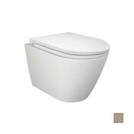 Vaso sospeso feeling rimless cappuccino opaco Rak Ceramics 182-F411-CM