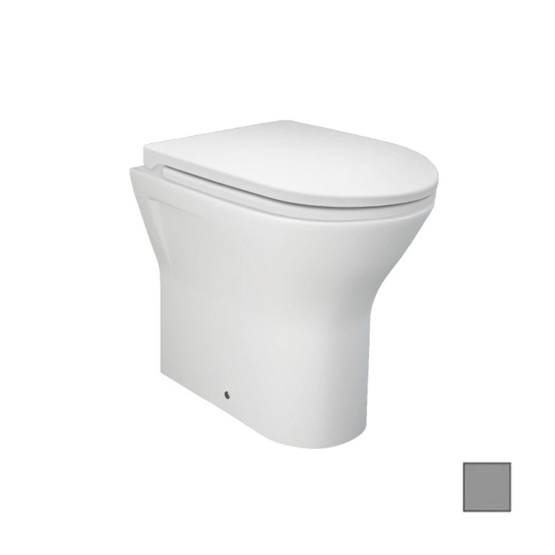 Vaso filo muro feeling rimless grigio opaco Rak Ceramics 182-F400-GM Vaso filo muro feeling rimless grigio opaco Rak Ceramics 182-F400-GM