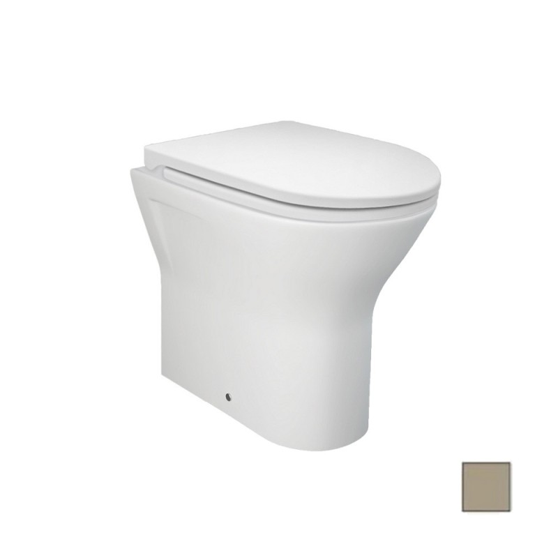 Vaso filo muro feeling rimless cappuccino opaco Rak Ceramics 182-F400-CM Vaso filo muro feeling rimless cappuccino opaco Rak Ceramics 182-F400-CM