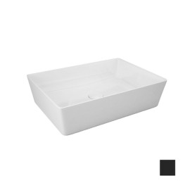 Lavabo da appoggio feeling rettangolare nero opaco Rak Ceramics 182-F111-NM