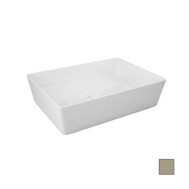 Lavabo da appoggio feeling rettangolare cappuccino opaco Rak Ceramics 182-F111-CM