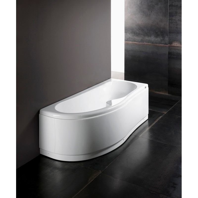 Guscio vasca 170 x 70 dx rettangolare serie genny con pannello Glass 1989 101-6218-DX