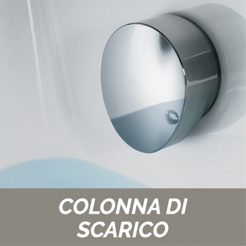 Vasca rettangolare 160x70 con idromassaggio e pannello serie milo Glass 1989 101-6516 Vasca rettangolare 160x70 con idromassaggio e pannello serie milo Glass 1989 101-6516