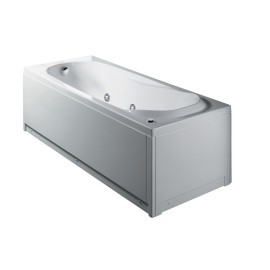 Vasca rettangolare 160x70 con idromassaggio e pannello serie milo Glass 1989 101-6516