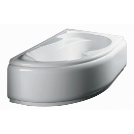 Guscio vasca angolare 150x100 sinistra serie grazia con pannello Glass 1989 101-70150P-SX