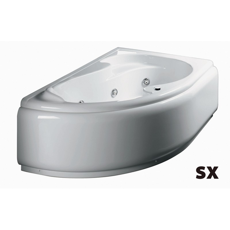 Vasca idromassaggio 150x100 destra angolare serie grazia con pannello Glass 1989 101-75150-DX Vasca idromassaggio 150x100 destra angolare serie grazia con pannello Glass 1989 101-75150-DX