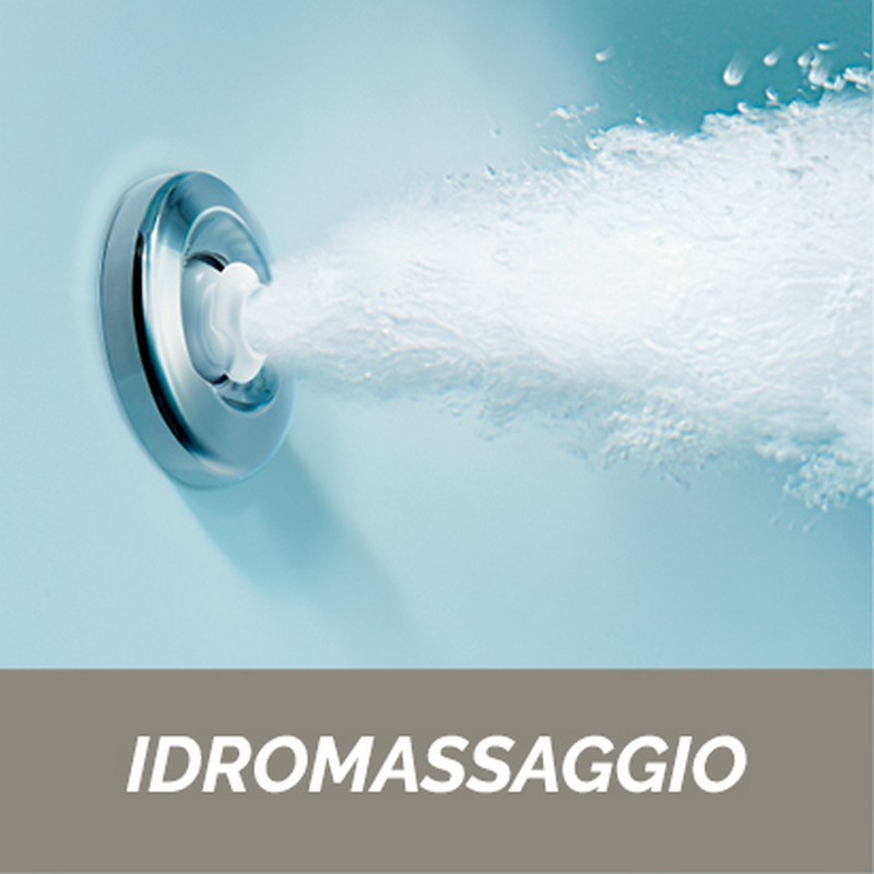 Vasca con idromassaggio angolare sinistra serie zaira con pannello  101-76160-SX Vasca con idromassaggio angolare sinistra serie zaira con pannello  101-76160-SX