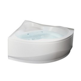 Vasca 135 x 135 cm angolare simmetrica semicircolare serie Una con telaio Novel 101-8601-ST
