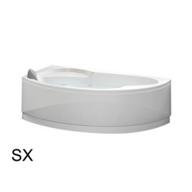 Vasca Hydro 165x85 cm angolare asimmetrica semicircolare versione DESTRA serie Vogue Novel 101-8620-HYDX