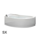 Vasca Hydro 165x85 cm angolare asimmetrica semicircolare versione DESTRA serie Vogue Novel 101-8620-HYDX Vasca Hydro 165x85 cm angolare asimmetrica semicircolare versione DESTRA serie Vogue Novel 101-8620-HYDX
