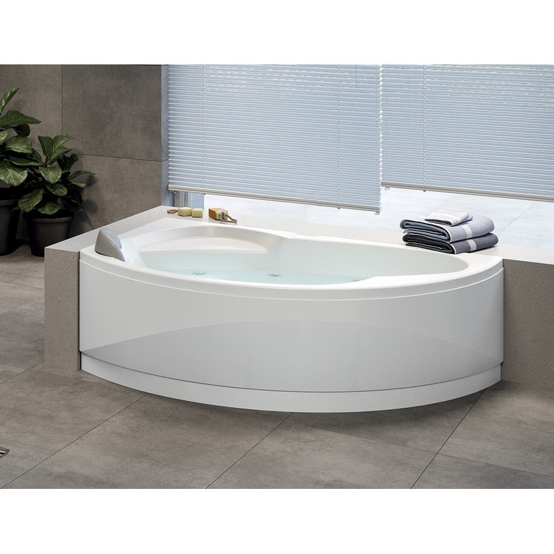 Vasca Hydro 165x85 cm angolare asimmetrica semicircolare versione DESTRA serie Vogue Novel 101-8620-HYDX Vasca Hydro 165x85 cm angolare asimmetrica semicircolare versione DESTRA serie Vogue Novel 101-8620-HYDX