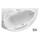 Vasca angolare Hydro 165x85 cm versione sx asimmetrica semicircolare serie Vogue Novel 101-8620-HYSX Vasca angolare Hydro 165x85 cm versione sx asimmetrica semicircolare serie Vogue Novel 101-8620-HYSX