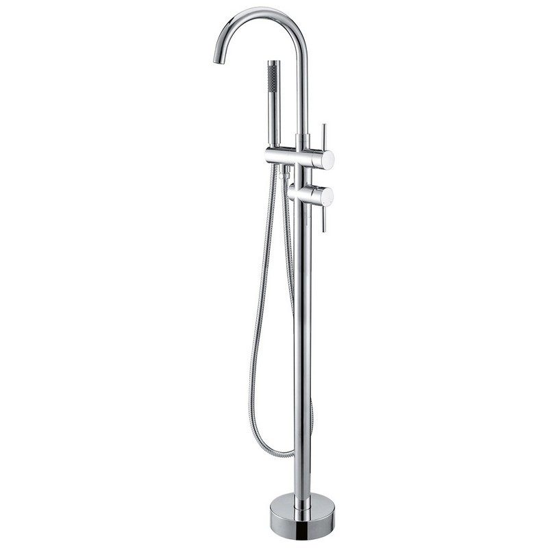 Miscelatore a pavimento per vasca cromato modello Dante  101-R100-CR