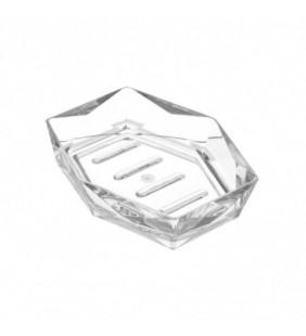  691003 Porta sapone bianco - Serie Diamante 