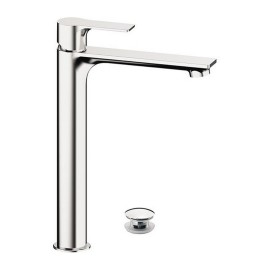 Miscelatore monocomando alto per lavabo con scarico click-clack e troppo pieno serie Energy Remer EY10L